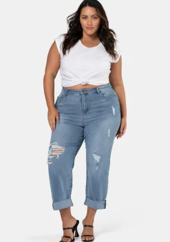 Jump Around Distressed Jean