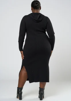 Kick It Hooded Knit Dress