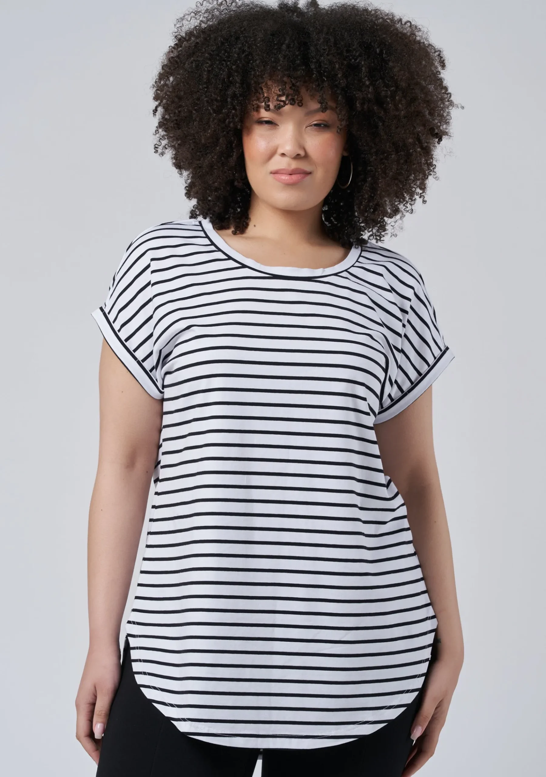 Lauren Longline Stripe Tee