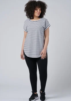 Lauren Longline Stripe Tee