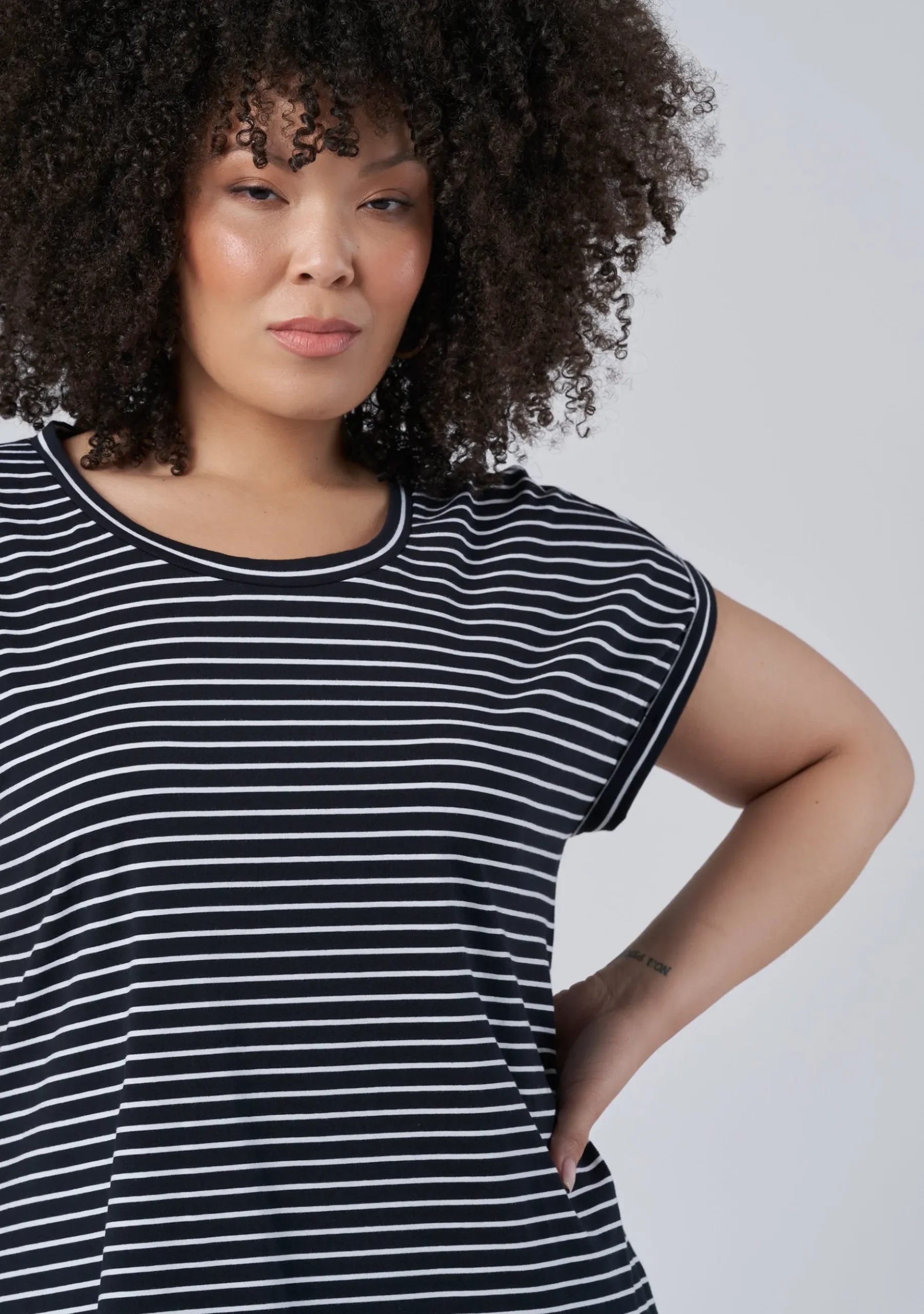 Lauren Longline Stripe Tee