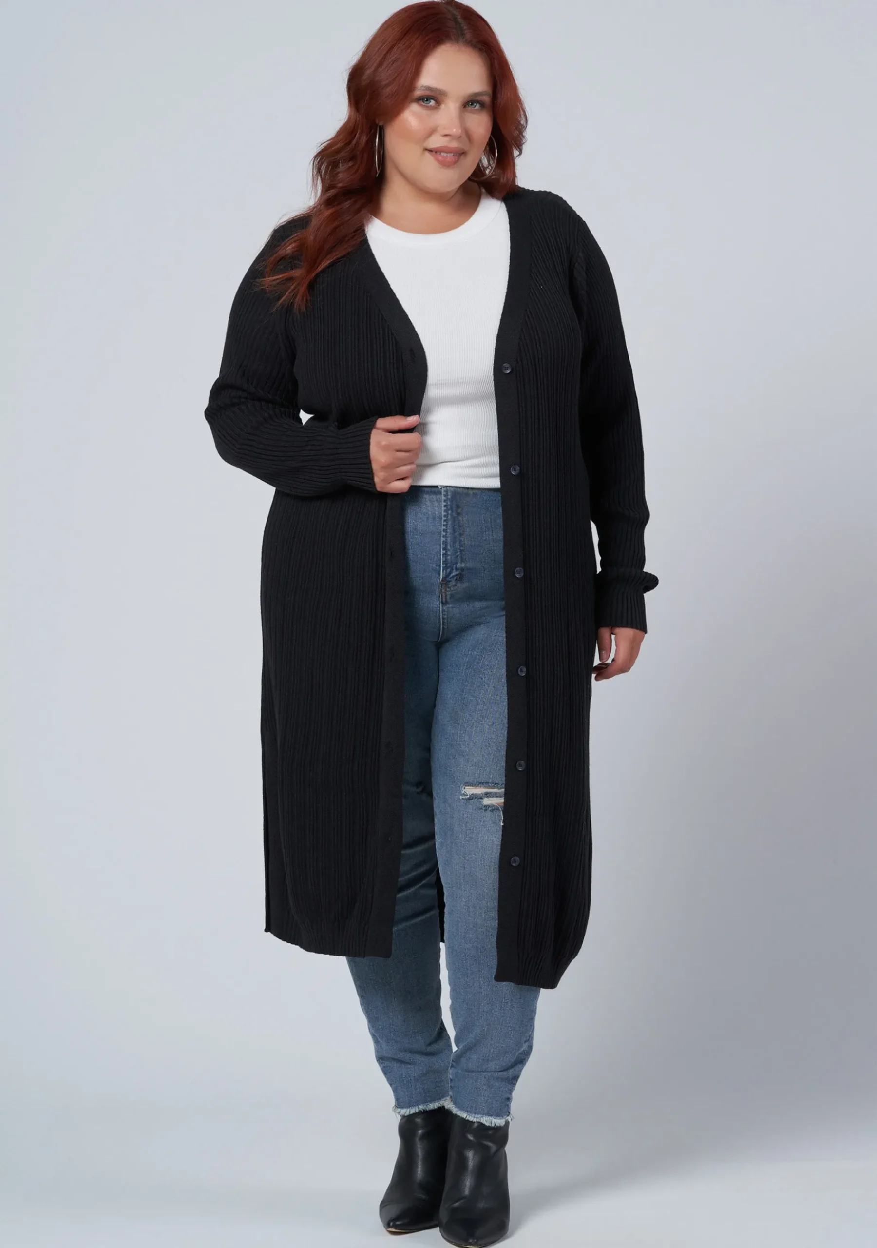 Lexi Longline Rib Cardigan