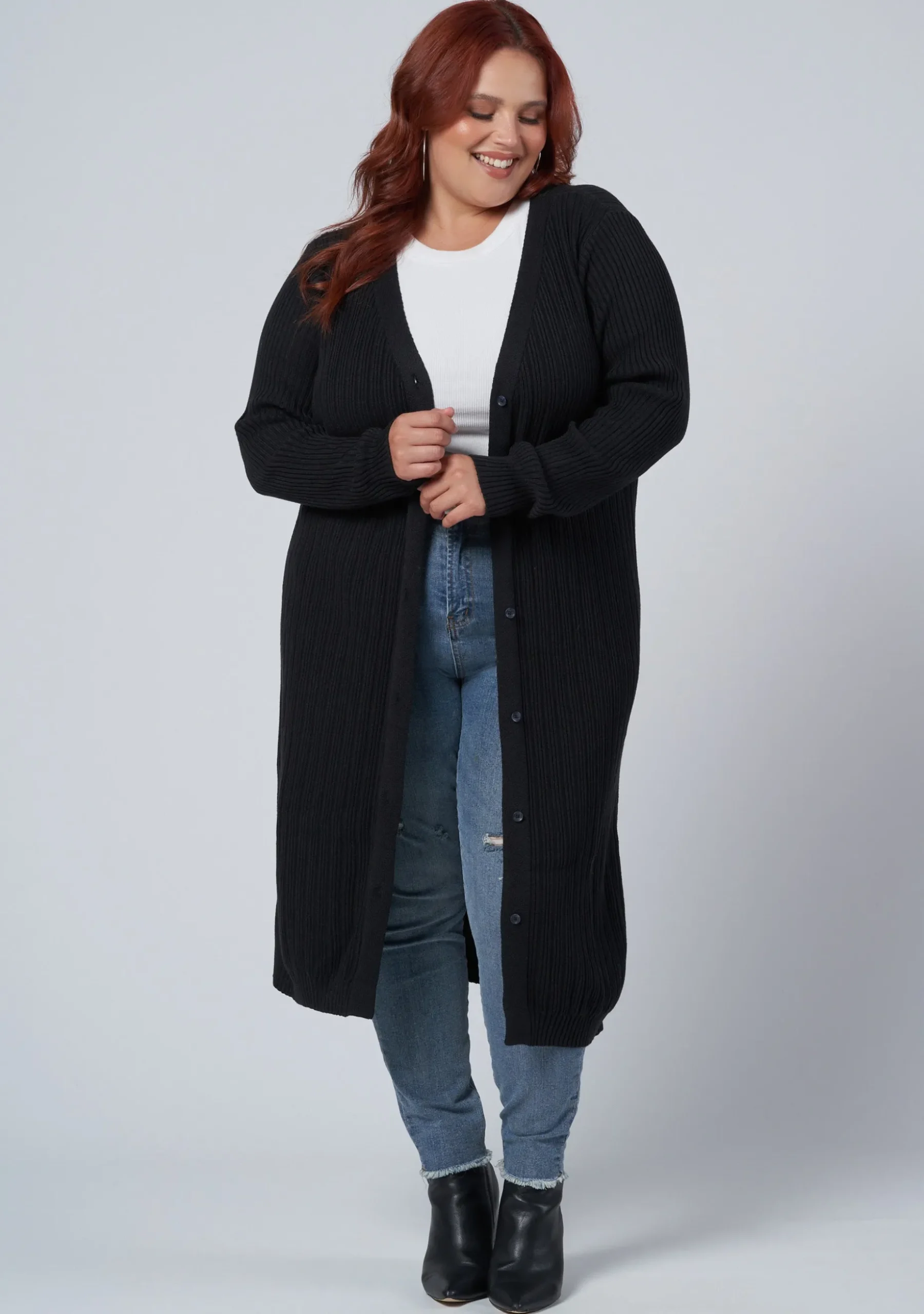 Lexi Longline Rib Cardigan