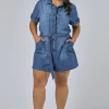 Lily Denim Romper
