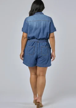 Lily Denim Romper