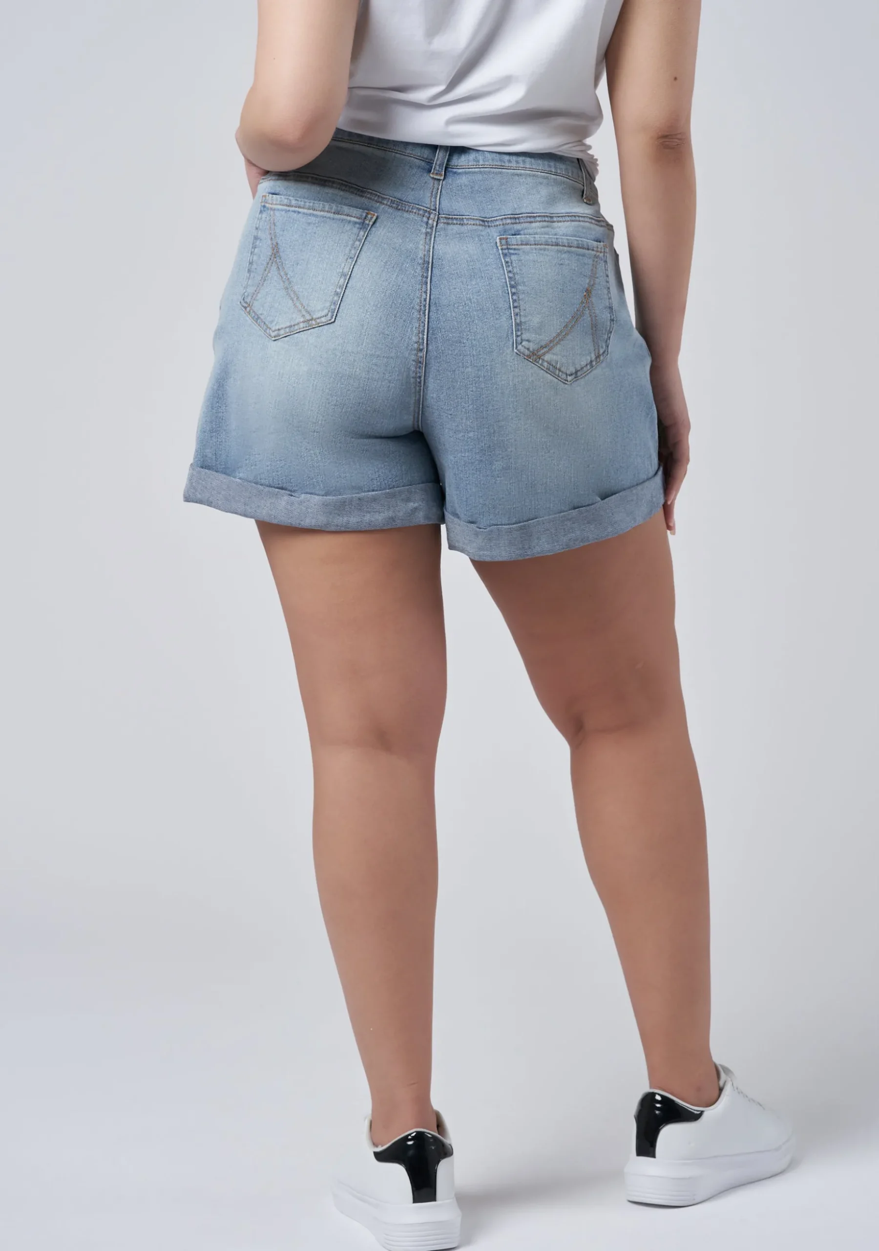 Loreli Distressed Denim Shorts