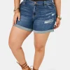 Lorili Distressed Denim Short