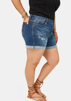 Lorili Distressed Denim Short