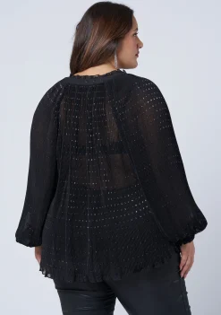 Luscious Pleated Blouse