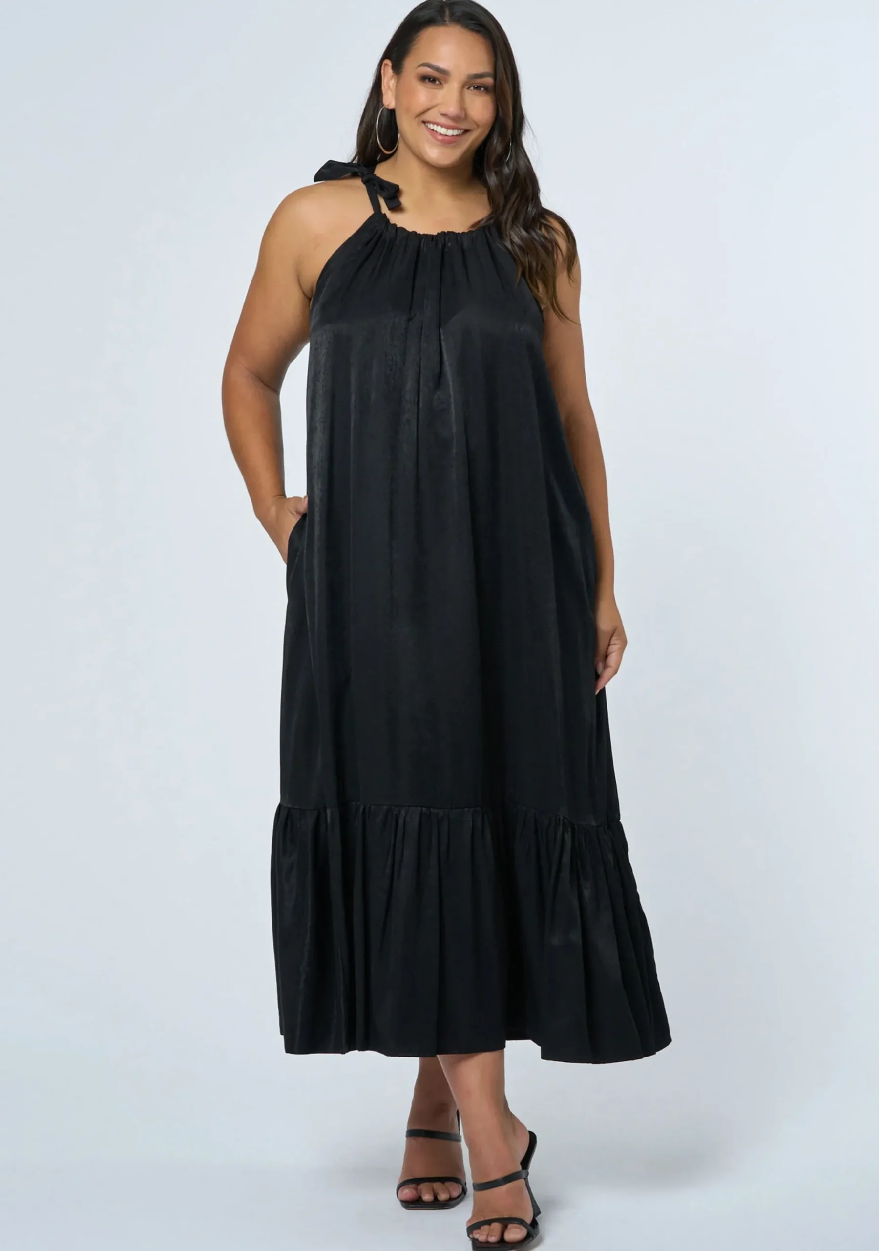 Midnight Meltdown Midi Dress