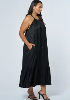 Midnight Meltdown Midi Dress