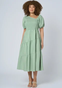 Miley Asymmetric Midi Dress