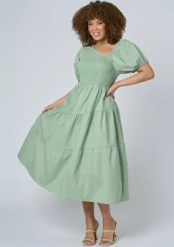 Miley Asymmetric Midi Dress