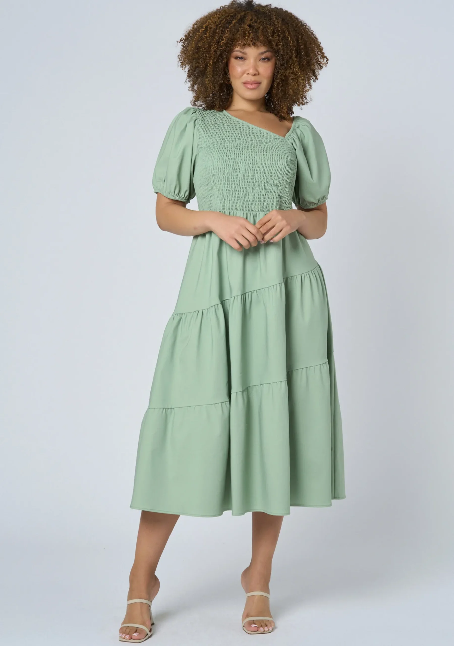 Miley Asymmetric Midi Dress
