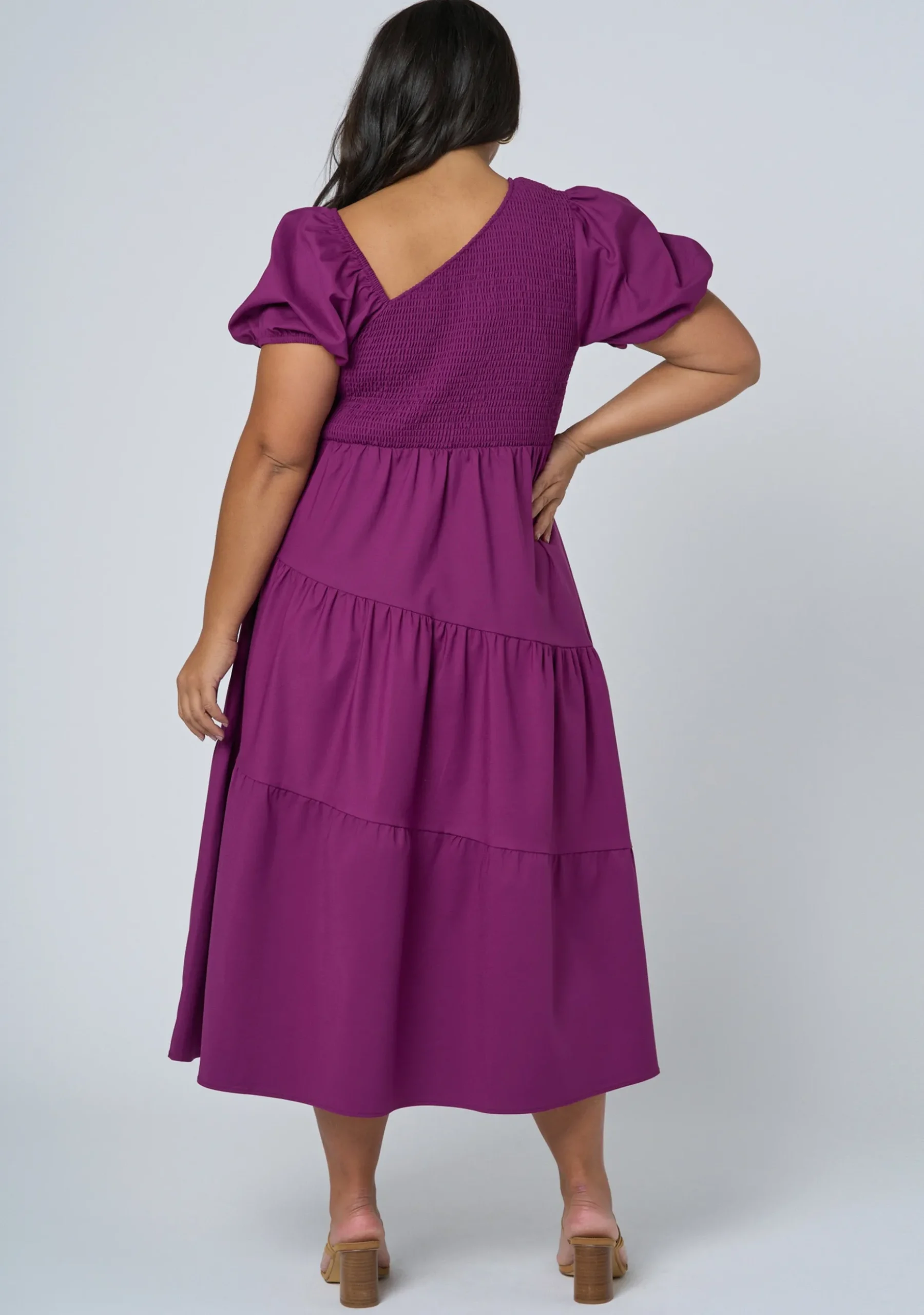 Miley Asymmetric Midi Dress
