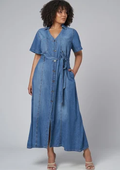 Naomi Chambray Maxi Dress