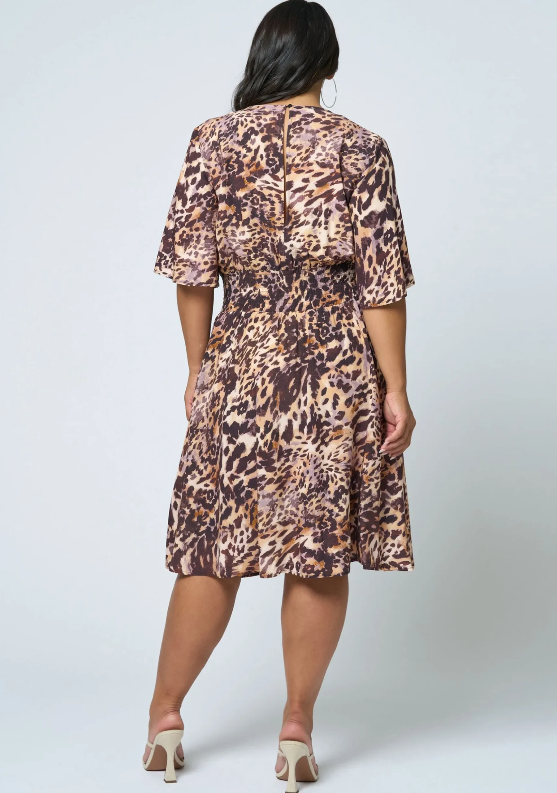 Nelly Flutter Sleeve Dress