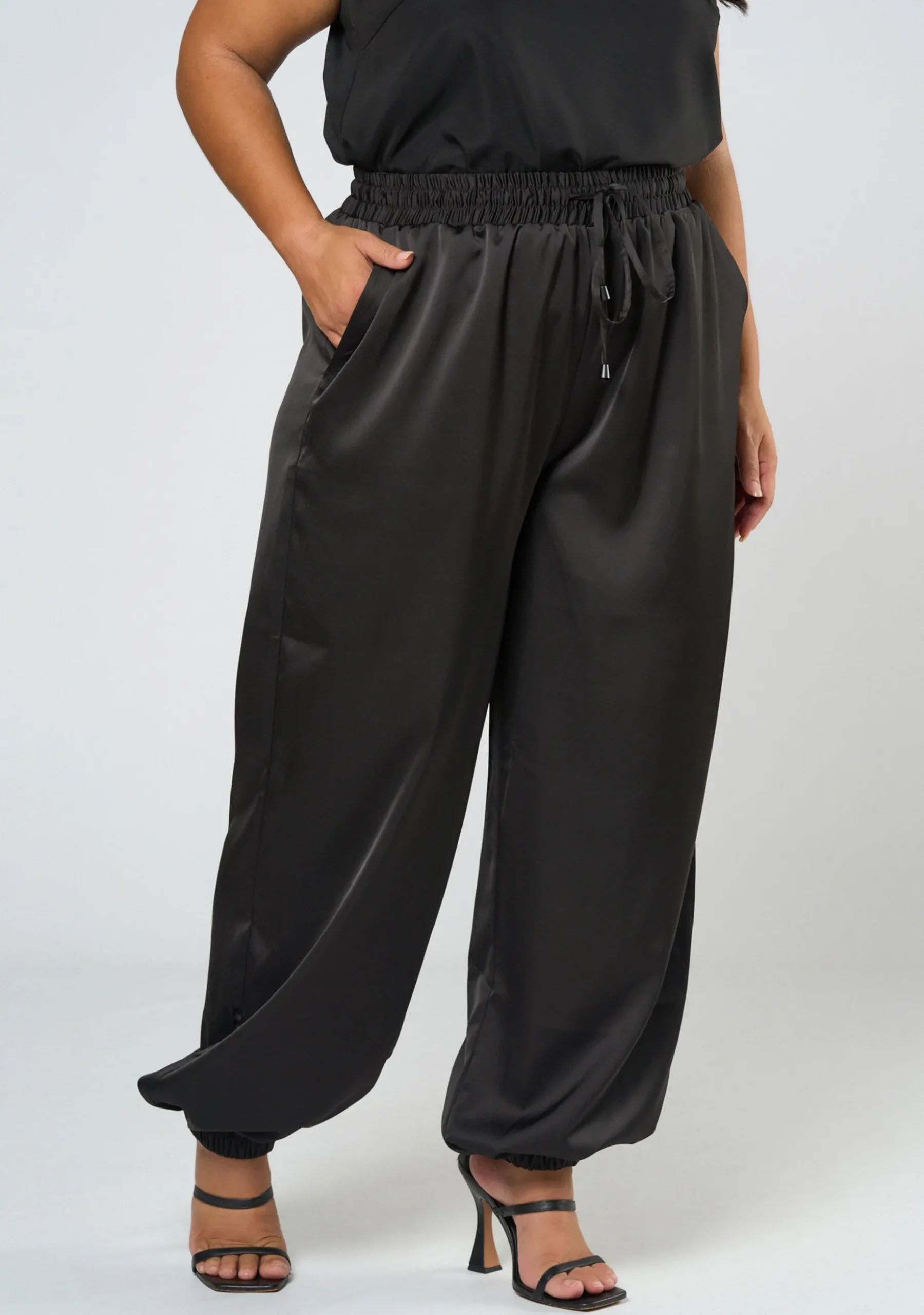 No Diggity Satin Jogger Pant