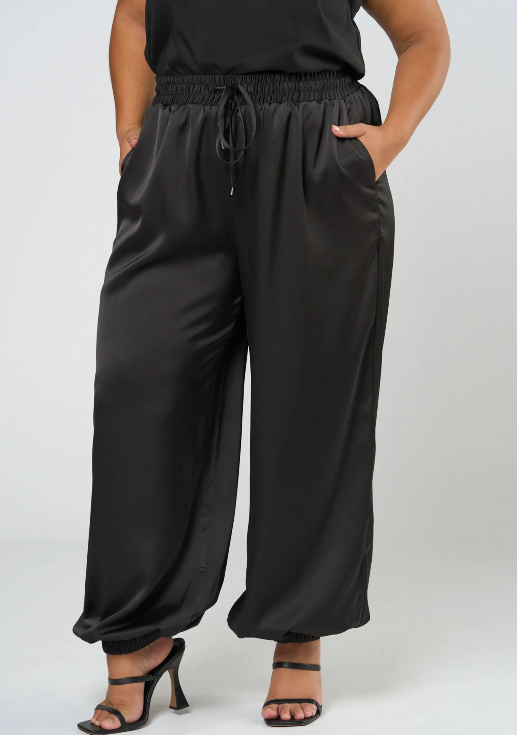 No Diggity Satin Jogger Pant