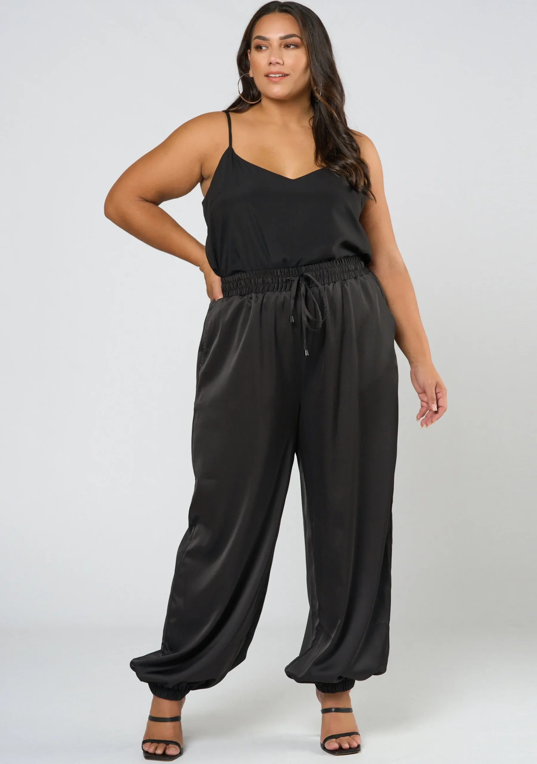 No Diggity Satin Jogger Pant