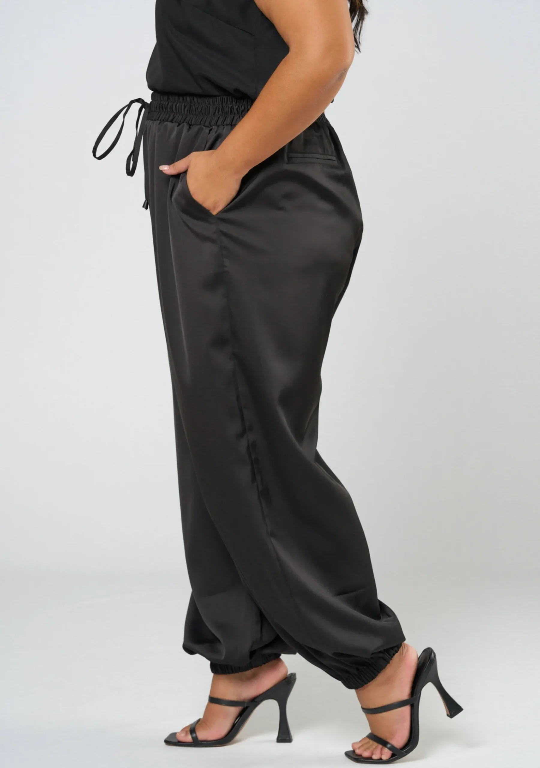 No Diggity Satin Jogger Pant