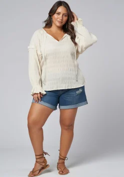 Paros Textured Blouse