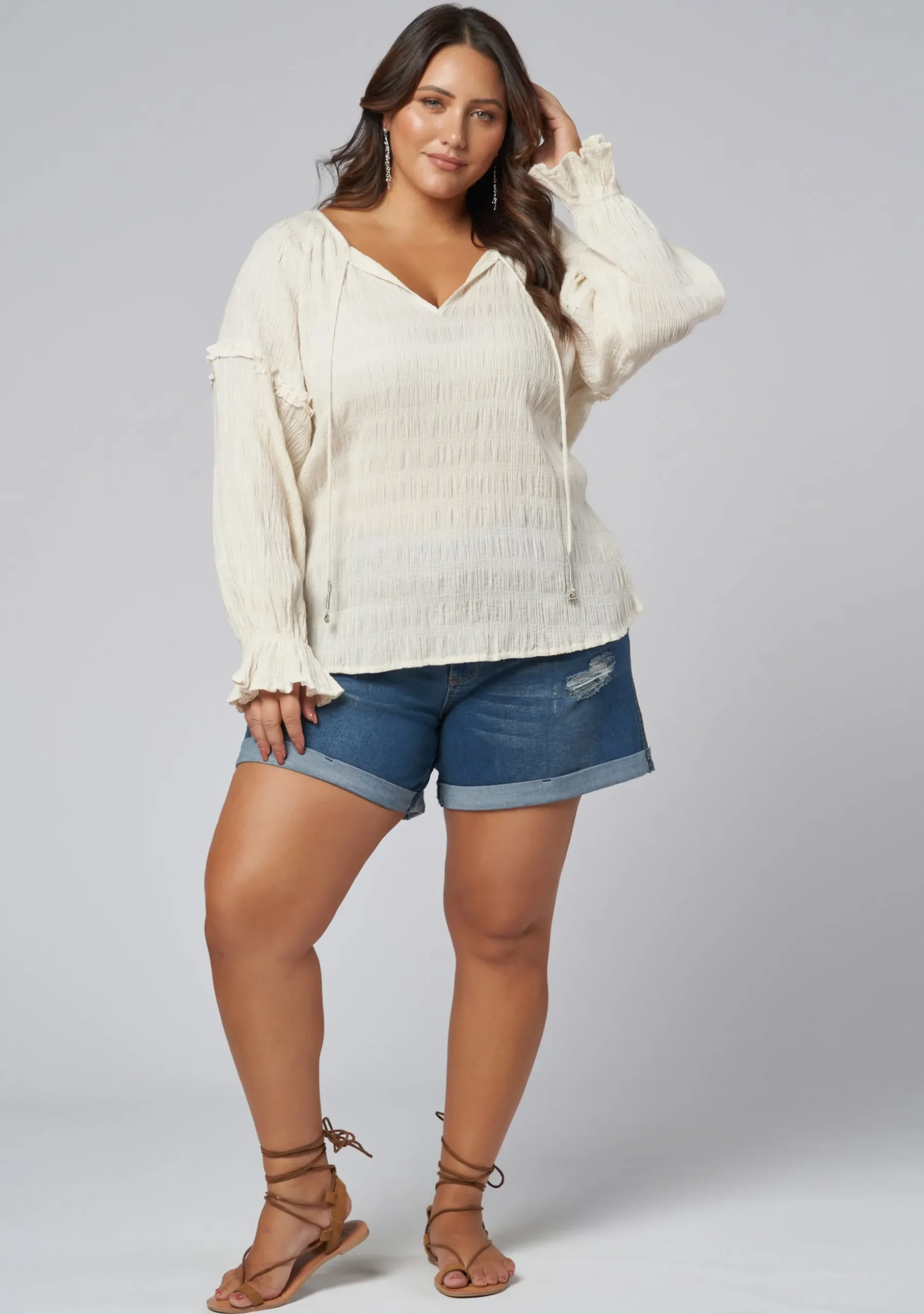 Paros Textured Blouse