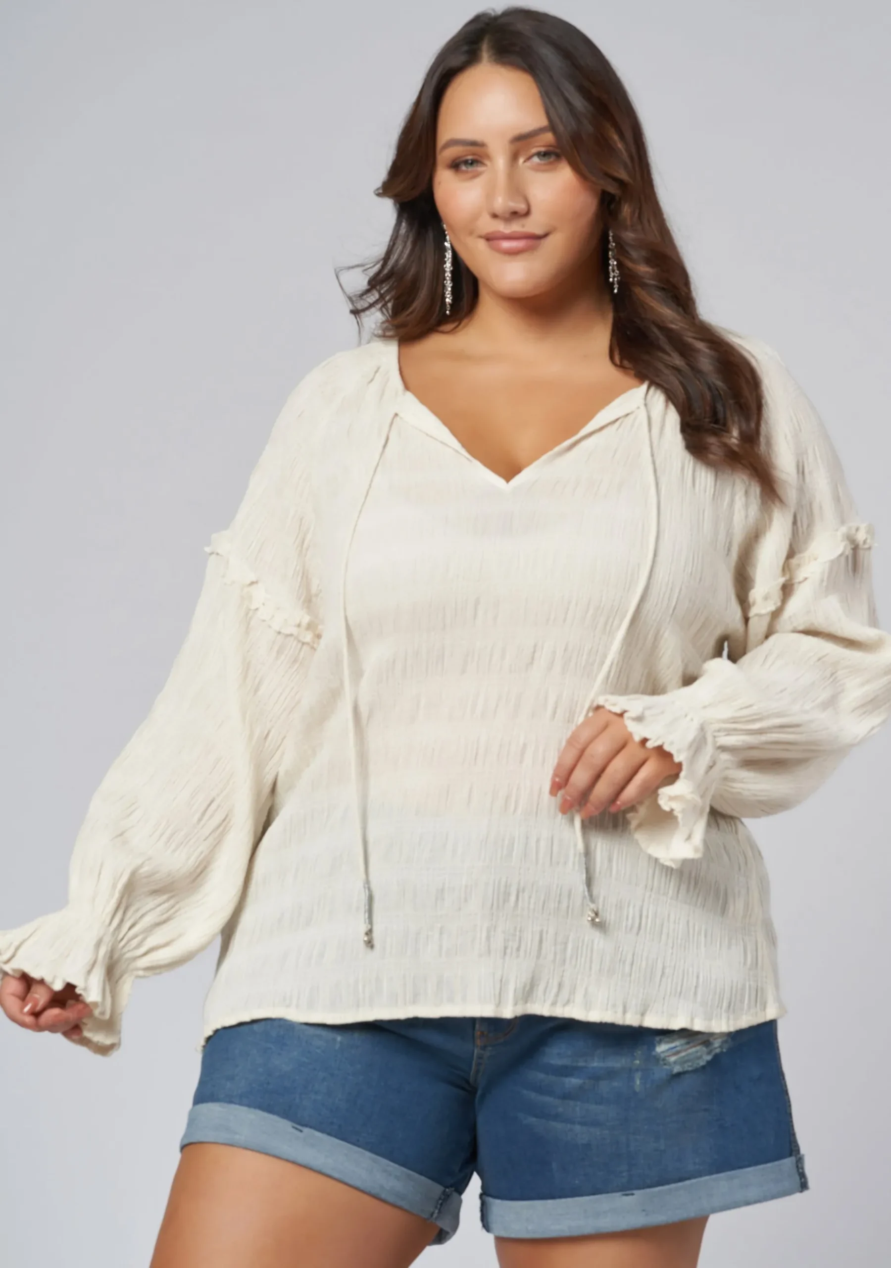 Paros Textured Blouse