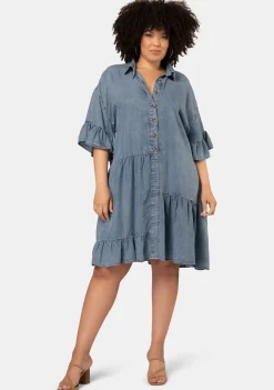 Peyton Chambray Mini Dress