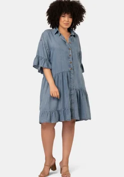 Peyton Chambray Mini Dress