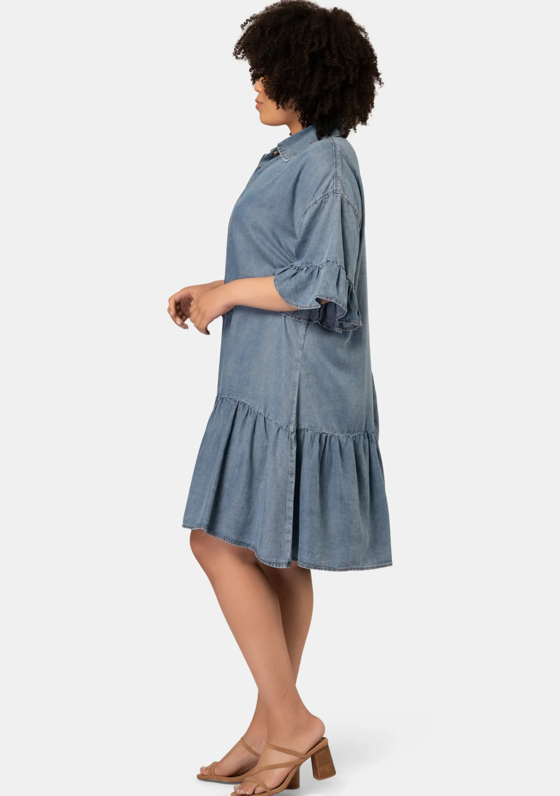 Peyton Chambray Mini Dress