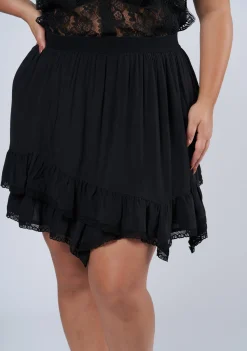 Pretty In Black Mini Skirt