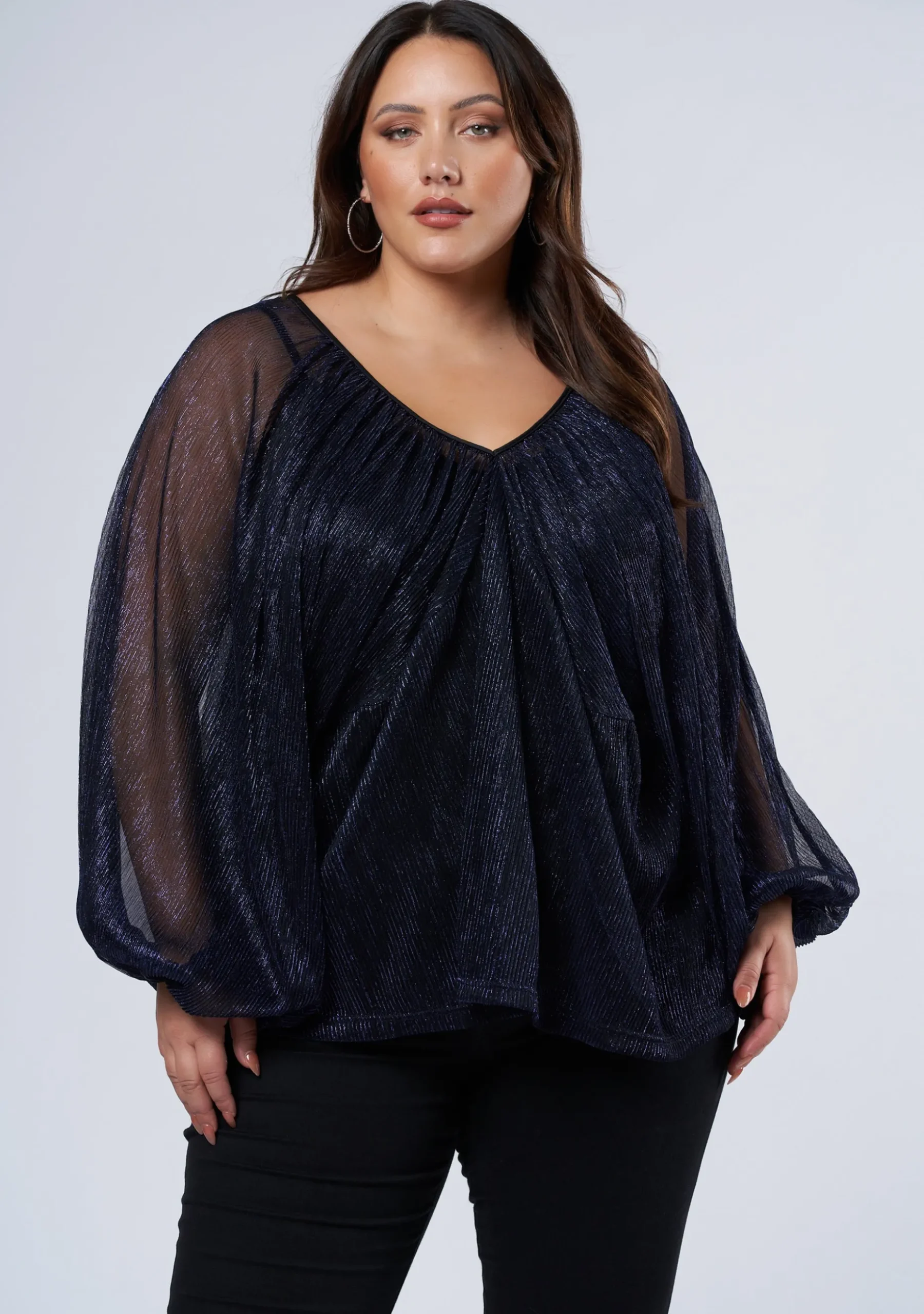 Racy Shimmer Top