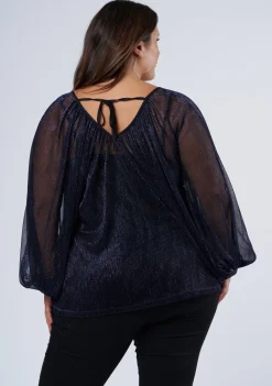 Racy Shimmer Top