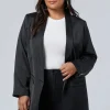 Revelry Satin Blazer