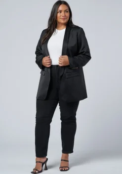 Revelry Satin Blazer