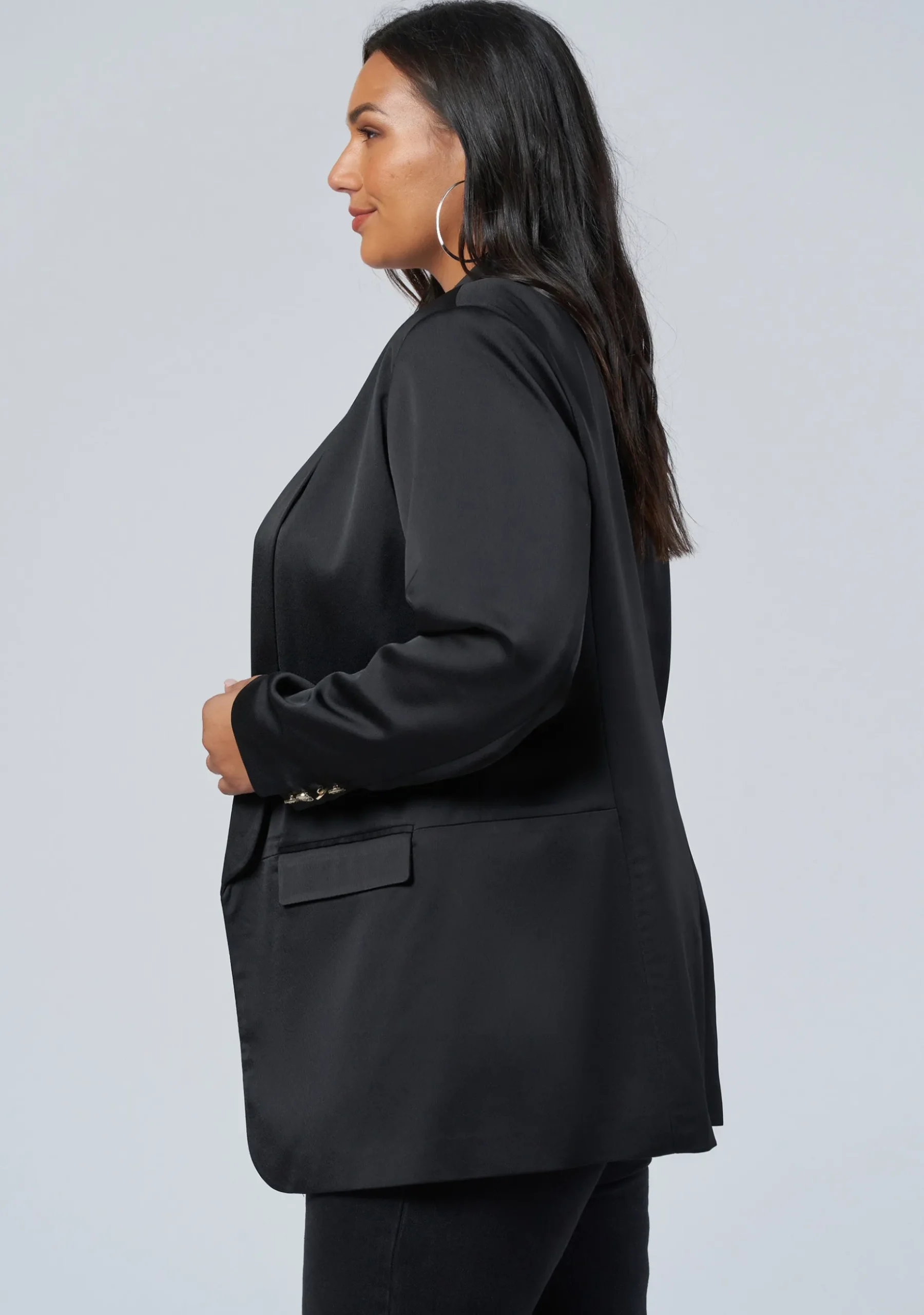 Revelry Satin Blazer