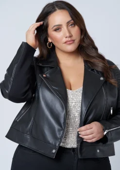Rowdy PU Biker Jacket