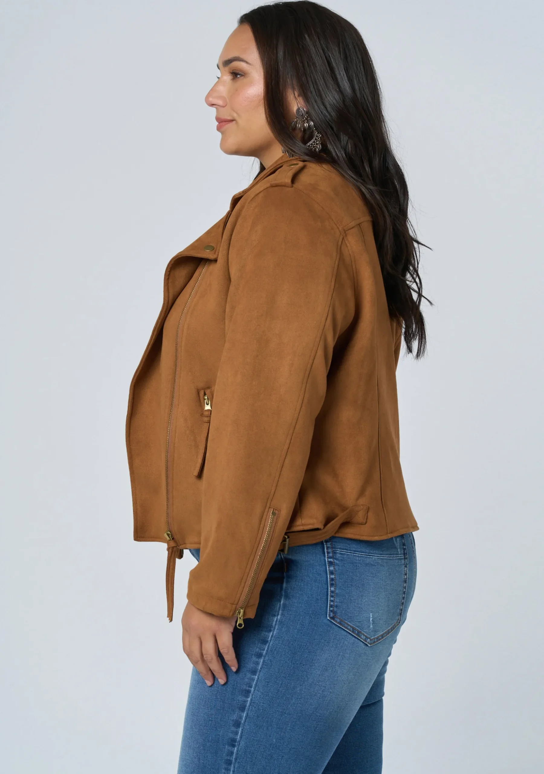 Serenity Suedette Biker Jacket