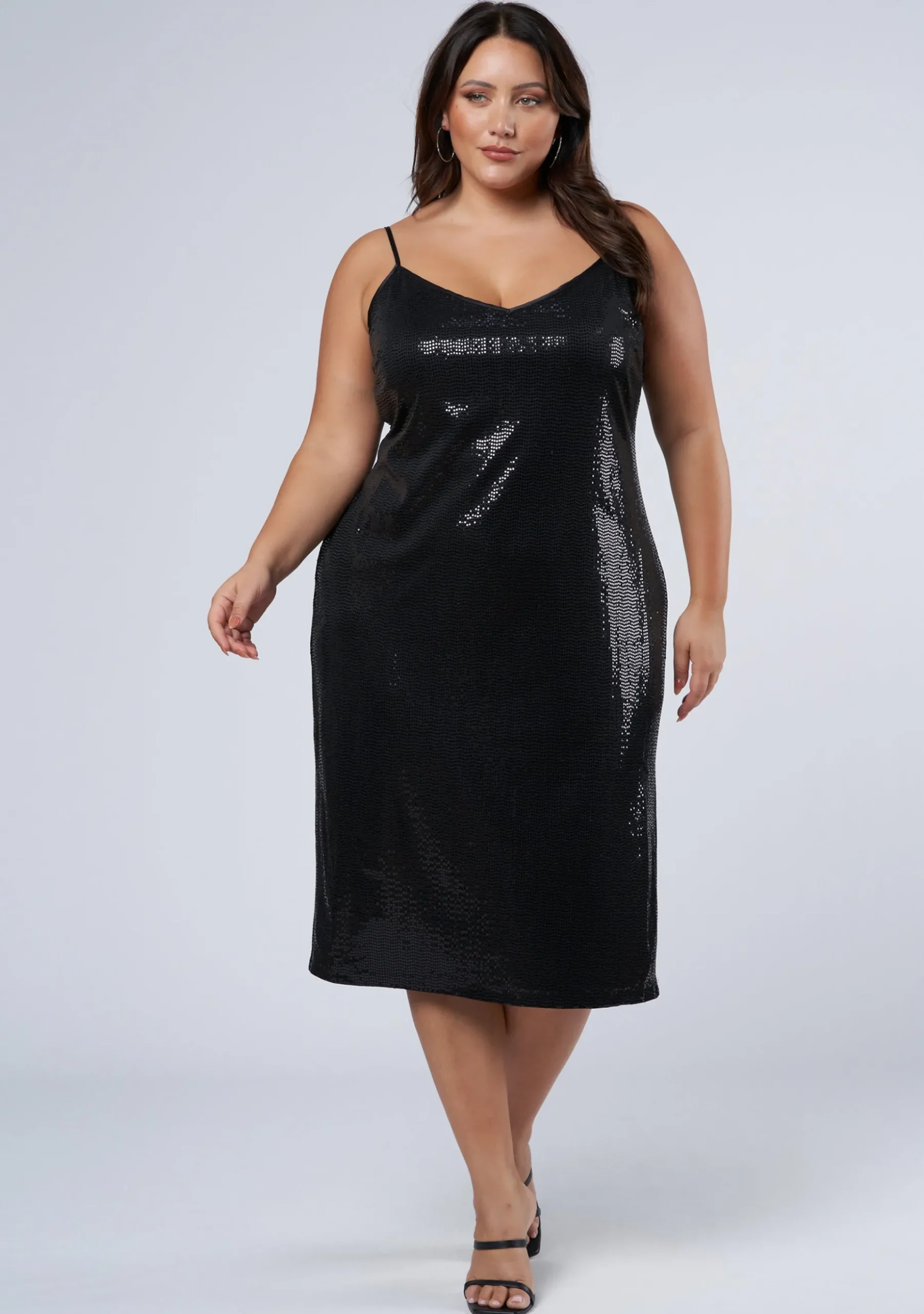 Served Sequin Midi Dress