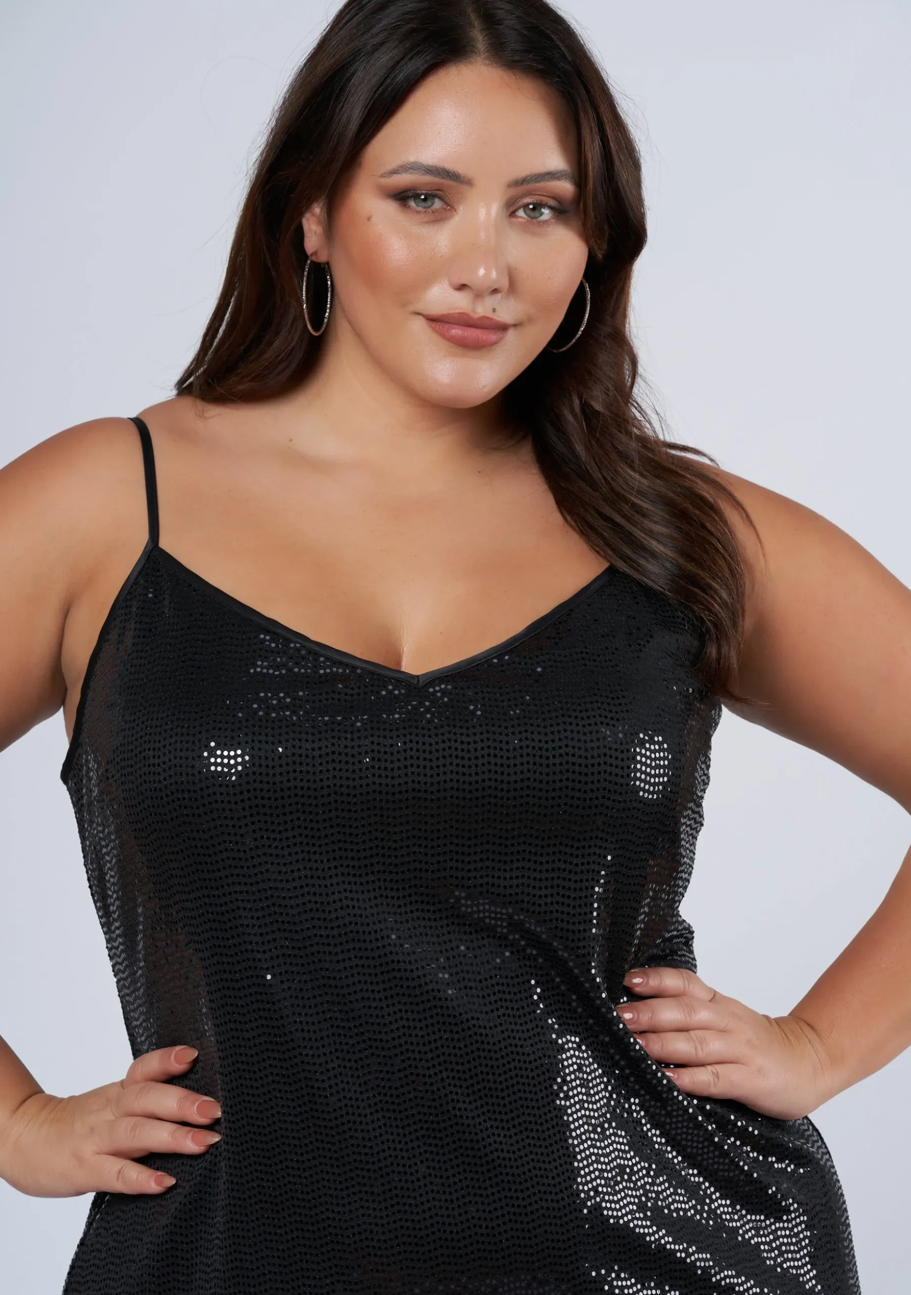 Served Sequin Midi Dress