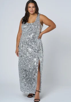 Shimmy Shimmer Sequin Maxi Dress