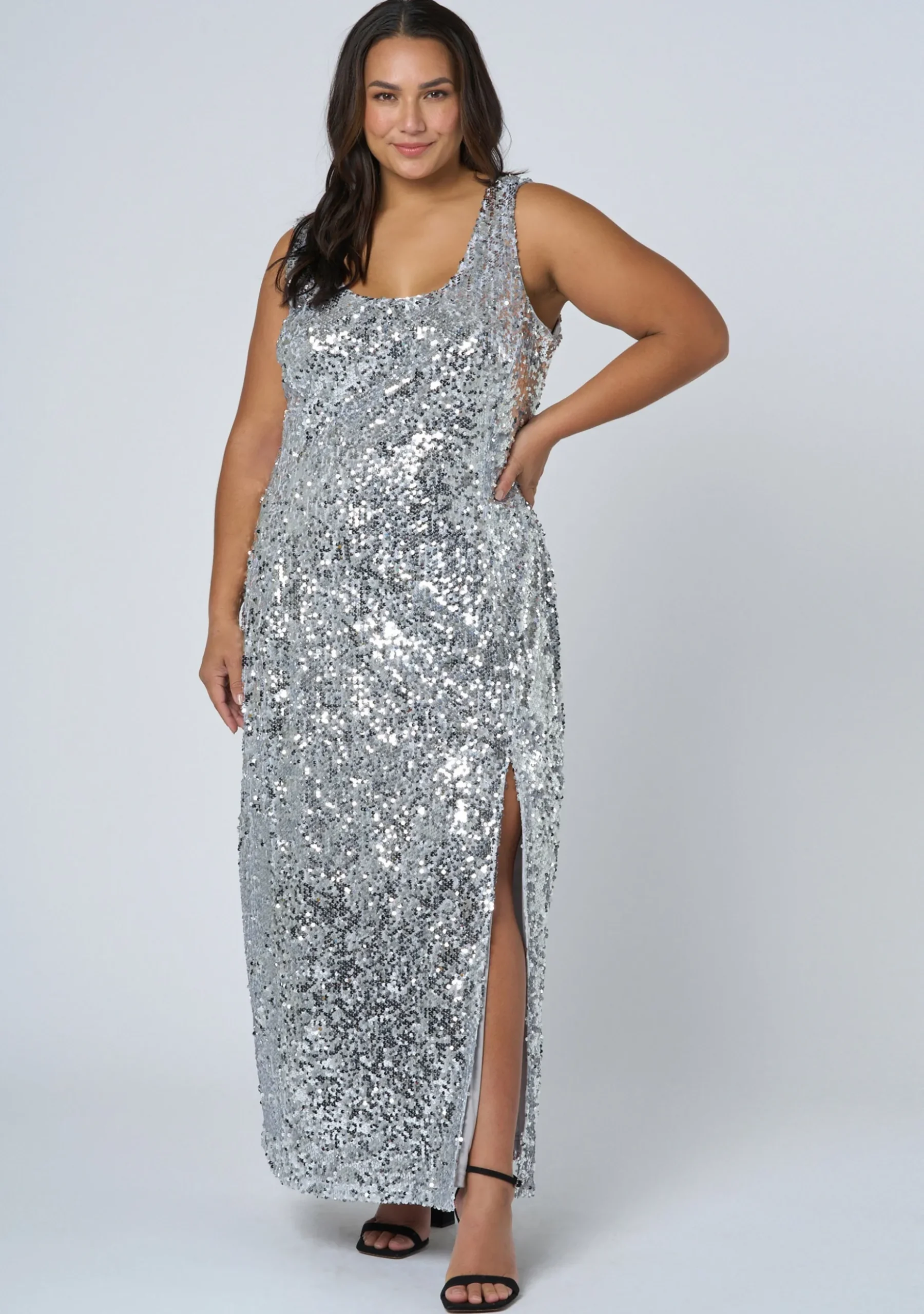 Shimmy Shimmer Sequin Maxi Dress