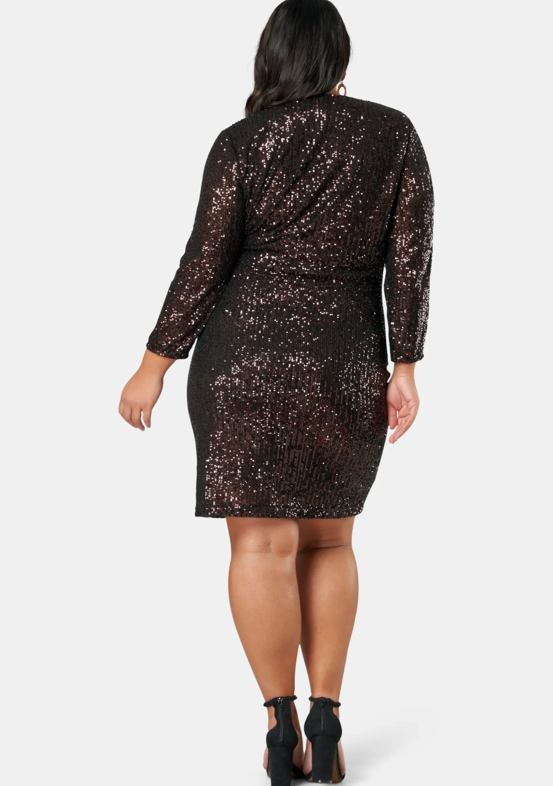 Smokin Hot Sequin Wrap Dress