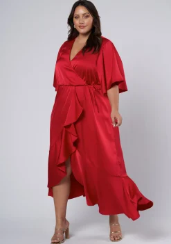 Smouldering Wrap Maxi Dress