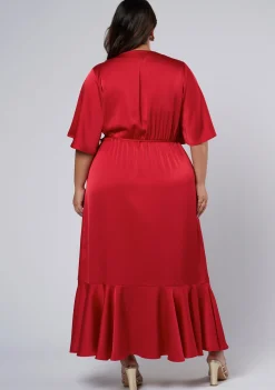 Smouldering Wrap Maxi Dress