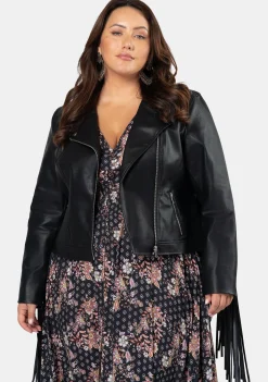 Star Dancer Fringe PU Jacket