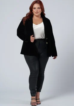 Suddenly Fine Velvet Blazer