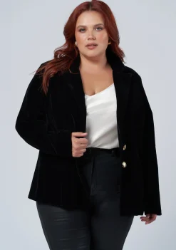 Suddenly Fine Velvet Blazer