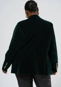Suddenly Fine Velvet Blazer